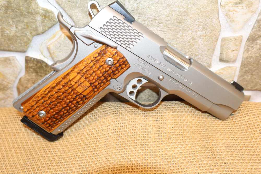 Stainless 1911 PRO RAPTOR II 45 acp Semi Auto Pistol in Factory Box -img-3