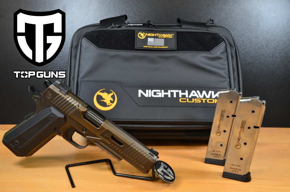 Nighthawk Custom Agent 2 .45 ACP Pistol, 8+1 Capacity, 5" Battleworn Bronze-img-0