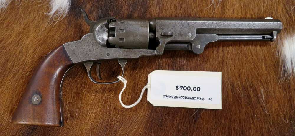 Lot # 26-Antique Manhattan Pocket Model Percussion Revolver -img-0