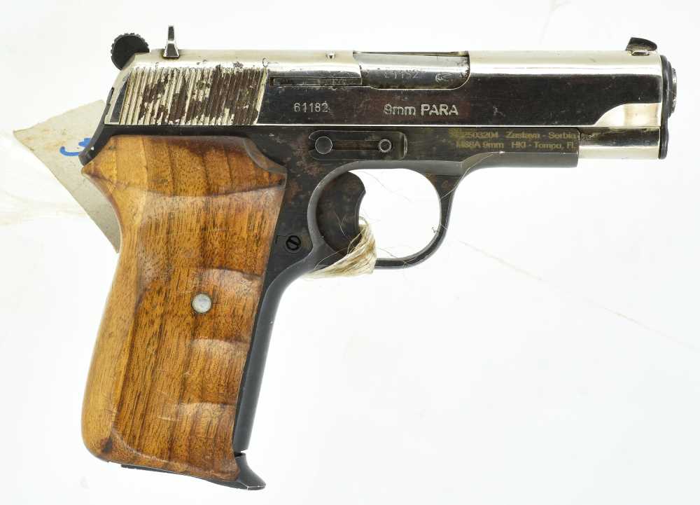 Zastava Yugoslavian M88 9mm Luger Blued & Nickel Steel Service Pistol like -img-2