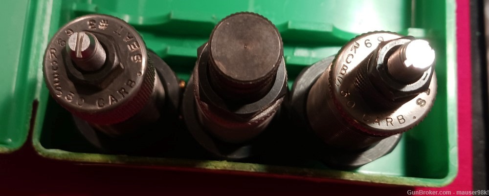 30M1 CARBINE CARBIDE 3 DIE SET RCBS USED-img-2