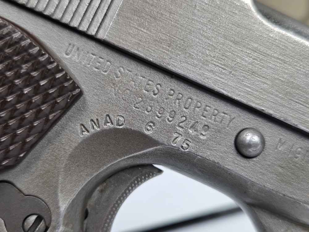 1945 WWII Remington Rand U.S. Army M1911 A1 .45ACP CMP Field Grade-img-3