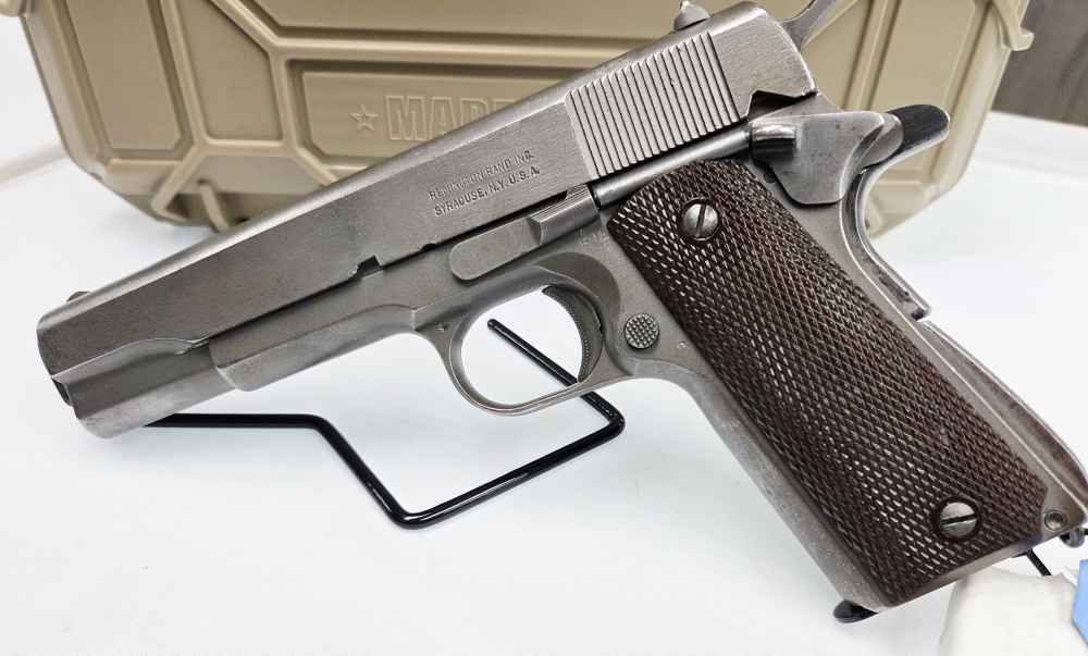 1945 WWII Remington Rand U.S. Army M1911 A1 .45ACP CMP Field Grade-img-6