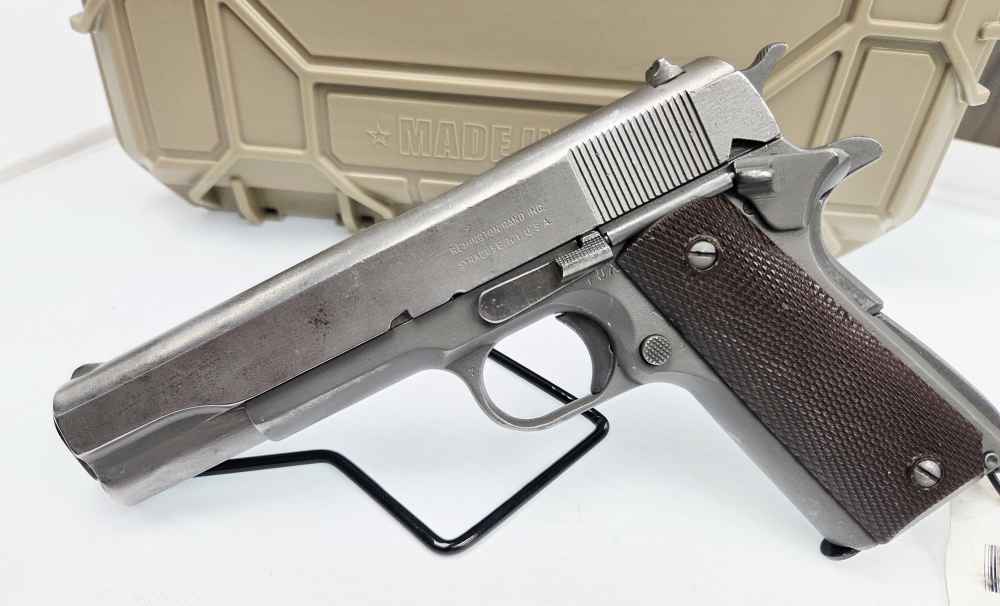 1945 WWII Remington Rand U.S. Army M1911 A1 .45ACP CMP Field Grade-img-7