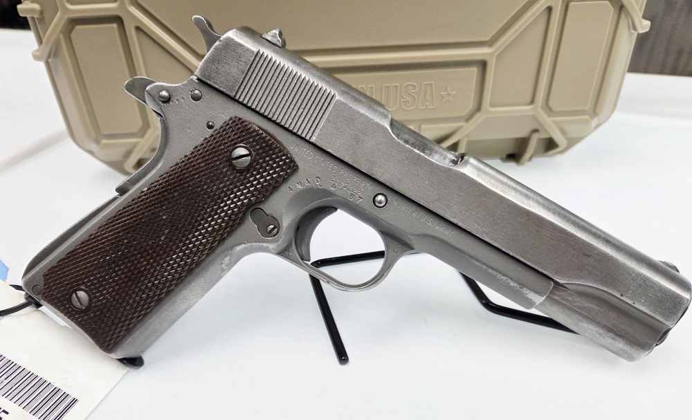1945 WWII Remington Rand U.S. Army M1911 A1 .45ACP CMP Field Grade-img-3
