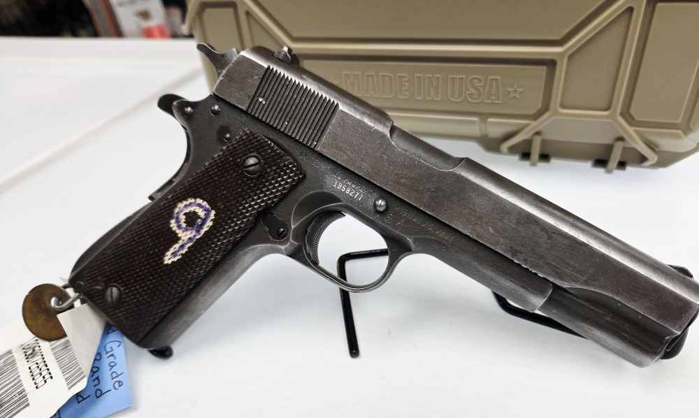 1944 WWII Remington Rand U.S. Army M1911 A1 .45ACP CMP Field Grade-img-3