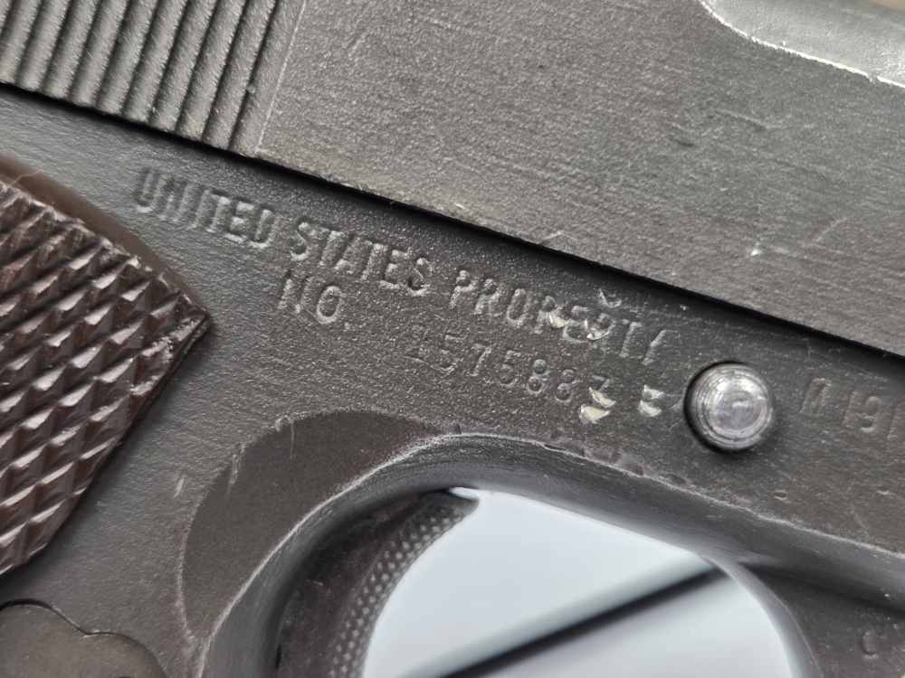 1943 WWII Remington Rand U.S. Army M1911 A1 .45ACP CMP Field Grade-img-3
