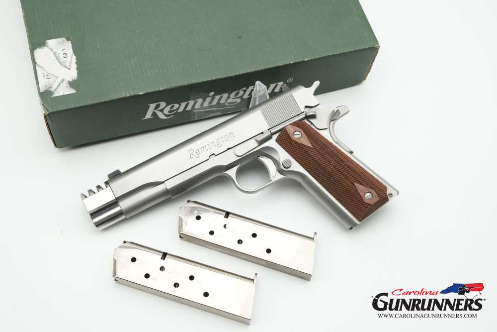 Remington 1911 R1S Stainless .45 ACP Semi-Auto Pistol 5" Box Compensator-img-0