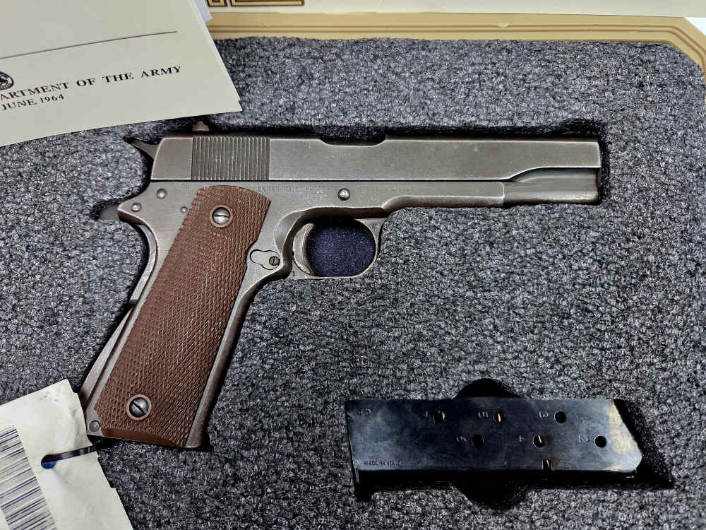 1943 WWII Remington Rand U.S. Army M1911 A1 .45ACP CMP Field Grade-img-1