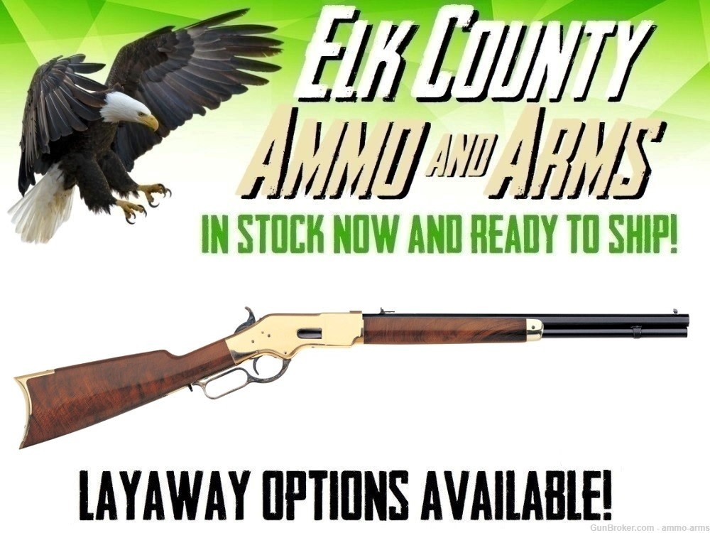 Uberti 1866 Yellowboy Short Rifle .45 Colt Brass 20" 10 Rds Walnut 342340-img-0
