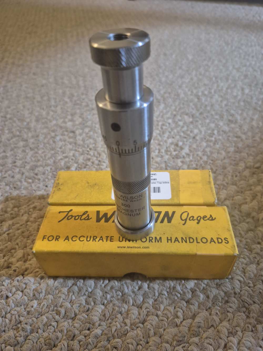WILSON 300 WIN MAG MICROMETER SEATING DIE! -img-0