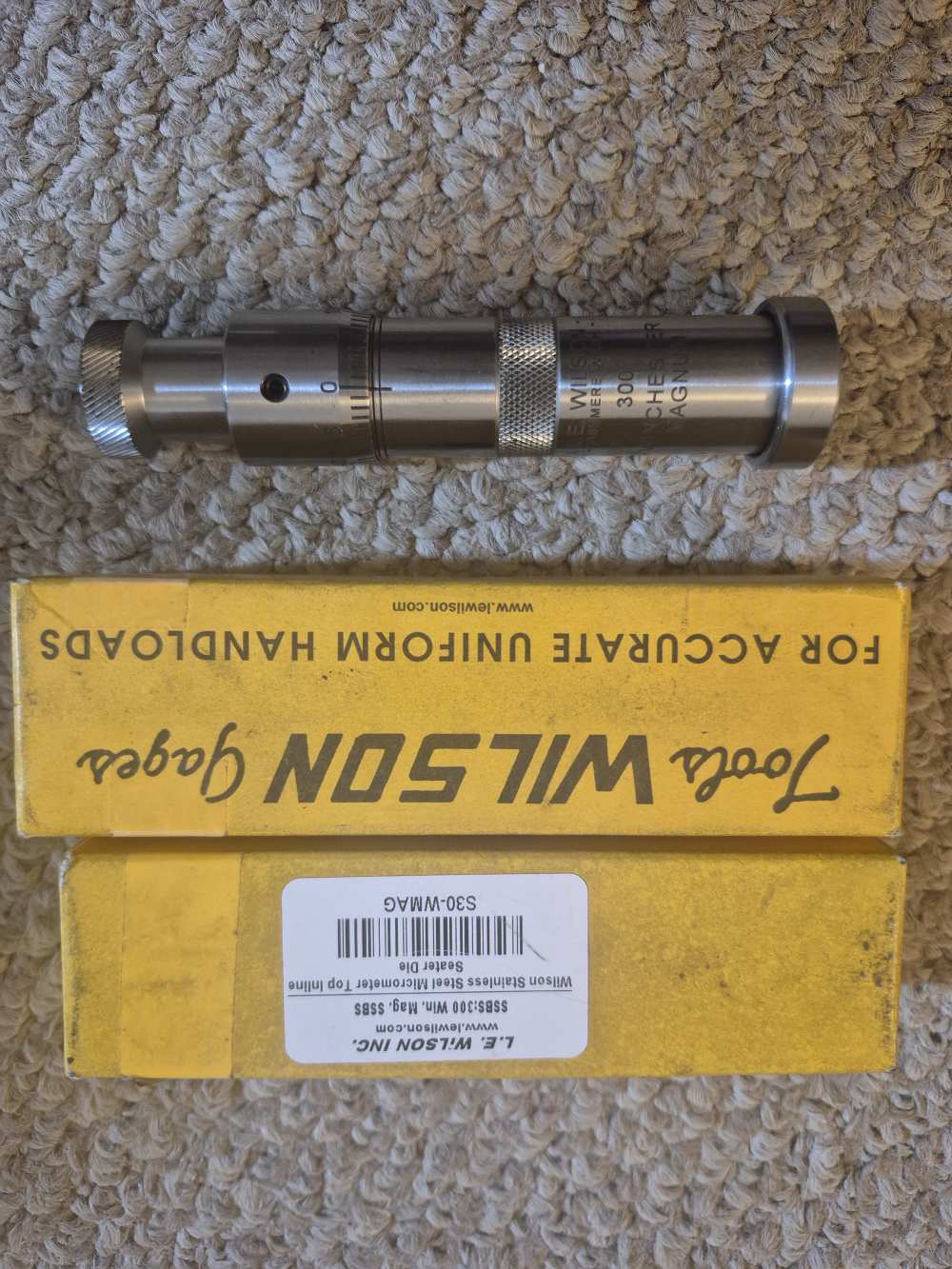 WILSON 300 WIN MAG MICROMETER SEATING DIE! -img-2