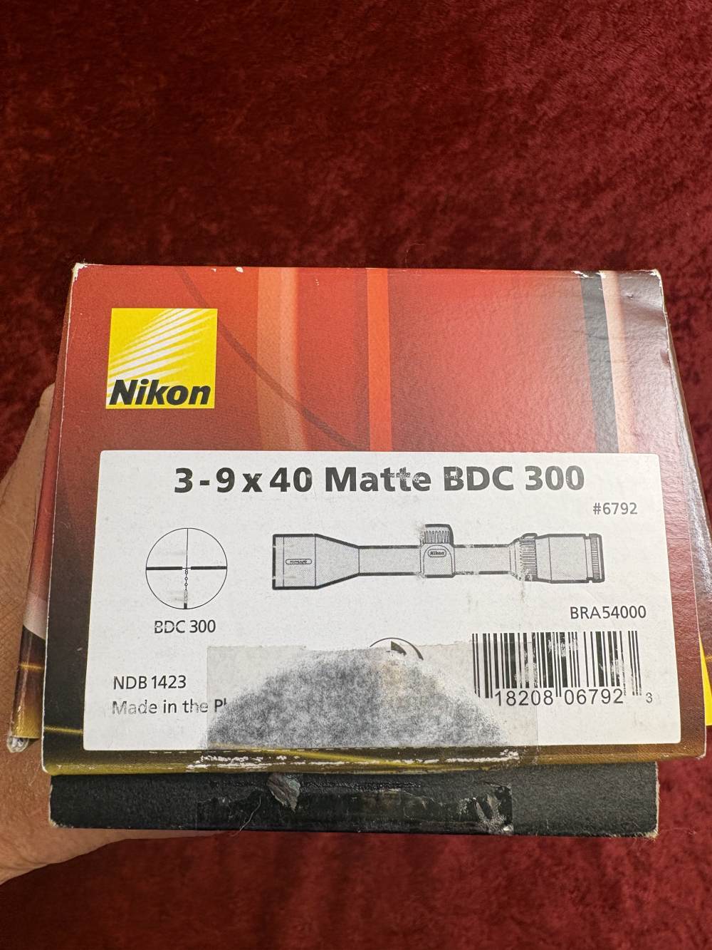 Nikon Inline XR Muzzleloader Riflescope 3-9x40 BDC 300 Matte Black-img-2