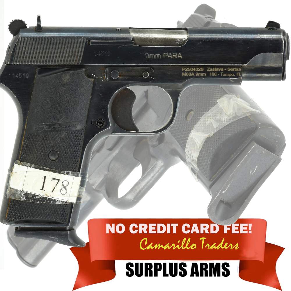 Zastava Yugoslavian M88 9mm Luger Blued Steel Service Pistol like M57 -img-0