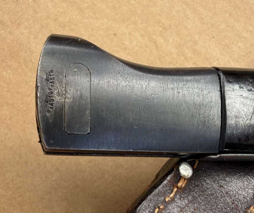 1942 WWII German K98 Mauser Rifle Bayonet w/ Matching Scabbard & Brown Frog-img-6