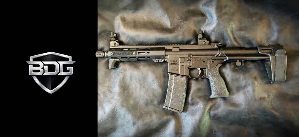 AR-15 Pistol | 5.56 NATO | Black | 10.5" Expo Arms Upper | PDW Brace-img-0