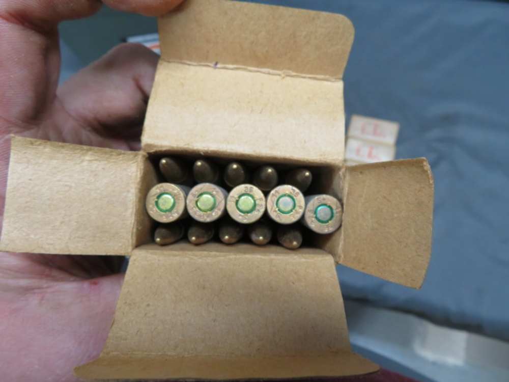 CAN OF 15 BOXES WWII GERMAN 8MM MAUSER AMMO-1936-NICE-CLEAN-225 rds-img-10