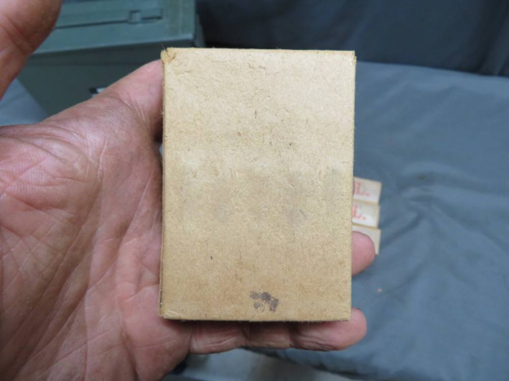 CAN OF 15 BOXES WWII GERMAN 8MM MAUSER AMMO-1936-NICE-CLEAN-225 rds-img-5