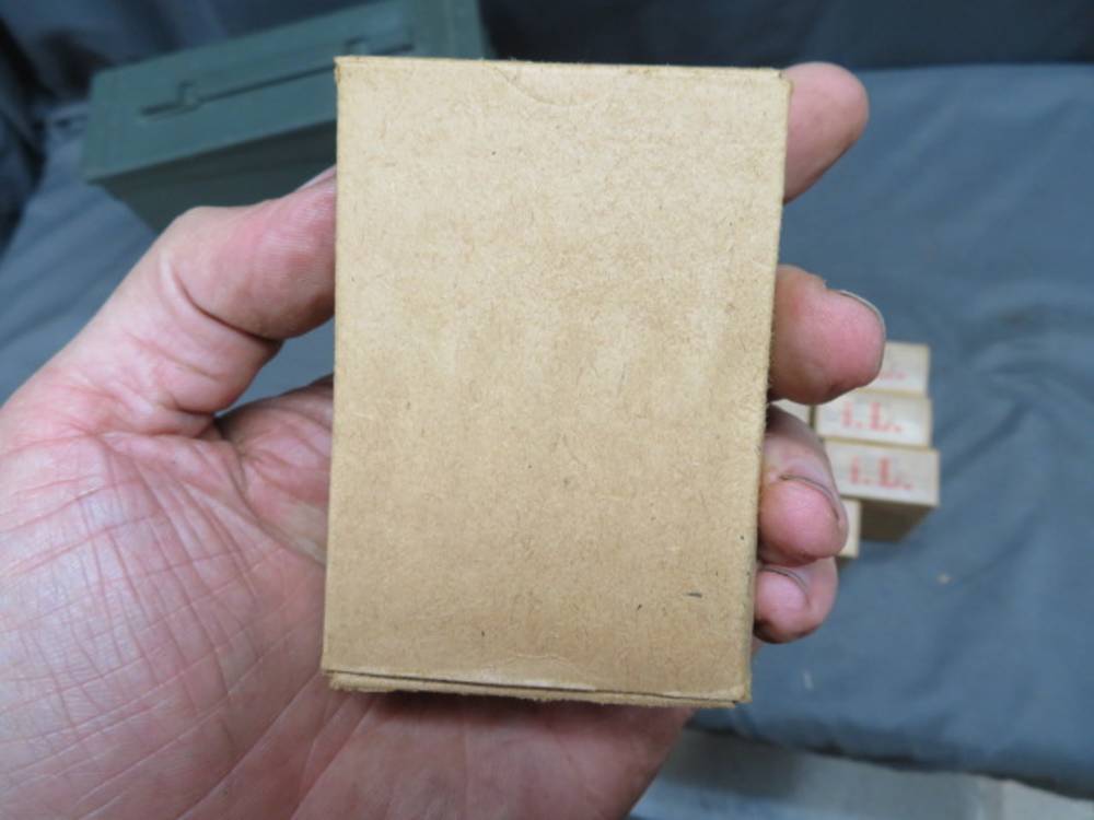 CAN OF 15 BOXES WWII GERMAN 8MM MAUSER AMMO-1936-NICE-CLEAN-225 rds-img-7