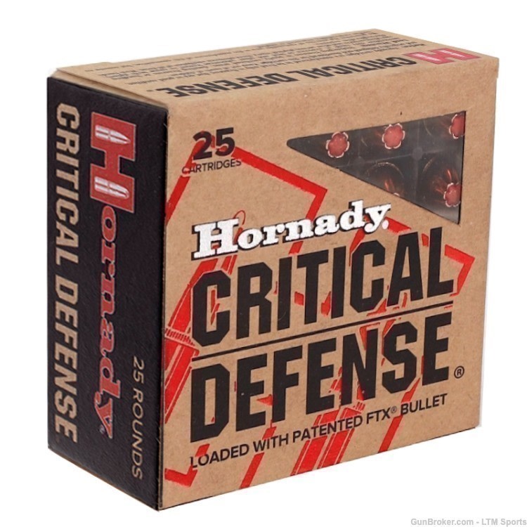 Hornady Critical Defense 9mm Luger 115 gr Flex Tip expanding 90250-img-0