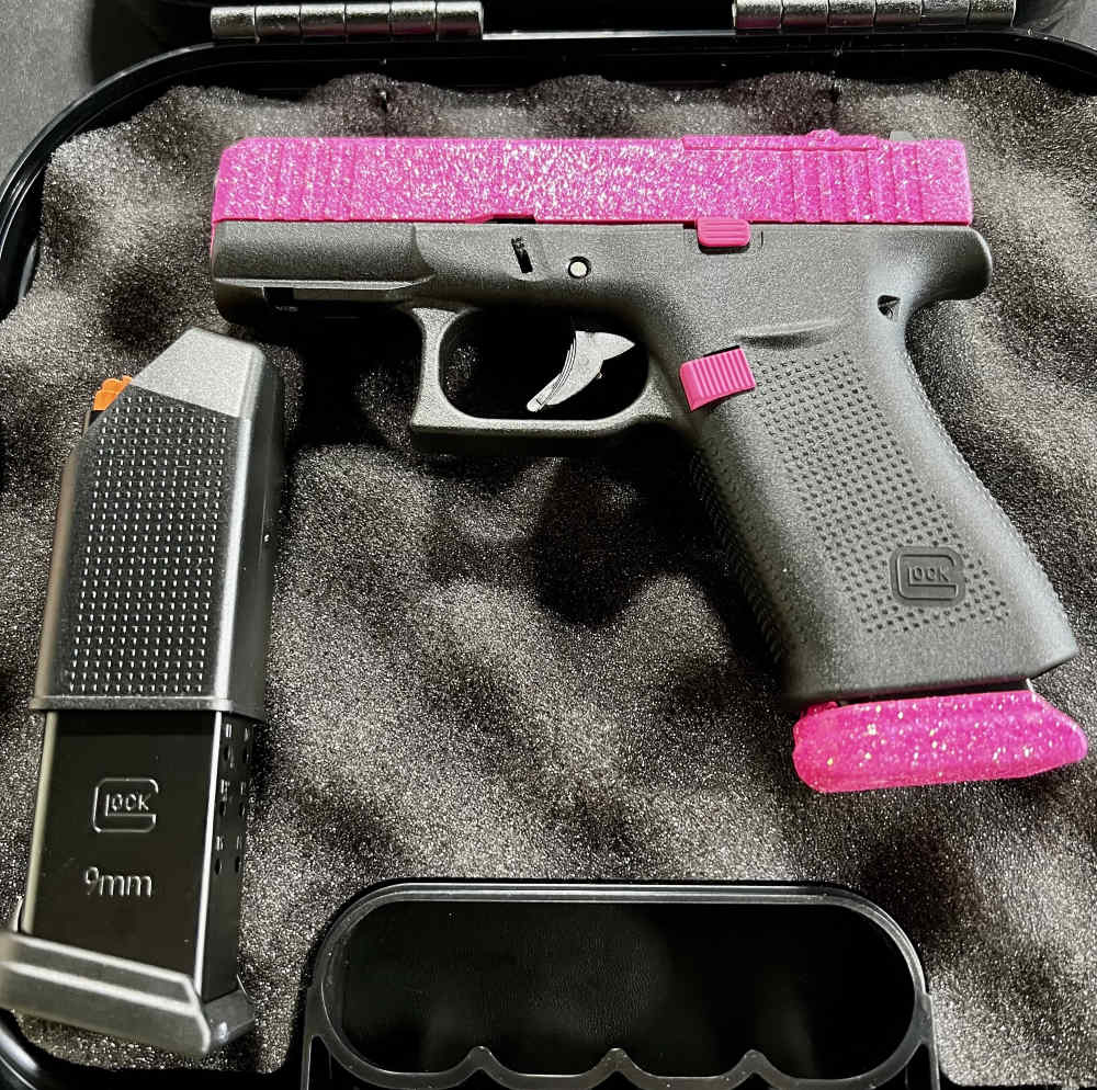Brand New Glitter Gunz Glock 43X 9mm Handgun With 15Rd OEM Glock Magazines-img-0