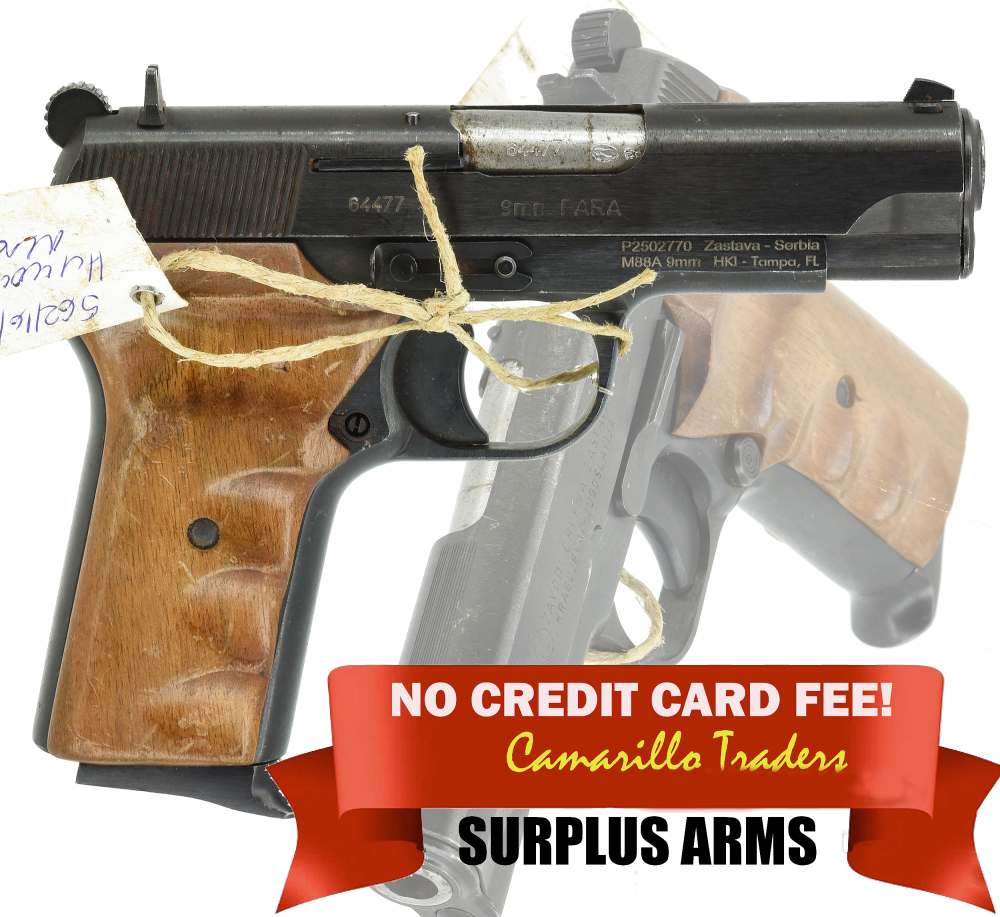 Zastava Yugoslavian M88 9mm Luger Blued Steel Service Pistol as-issued!-img-0