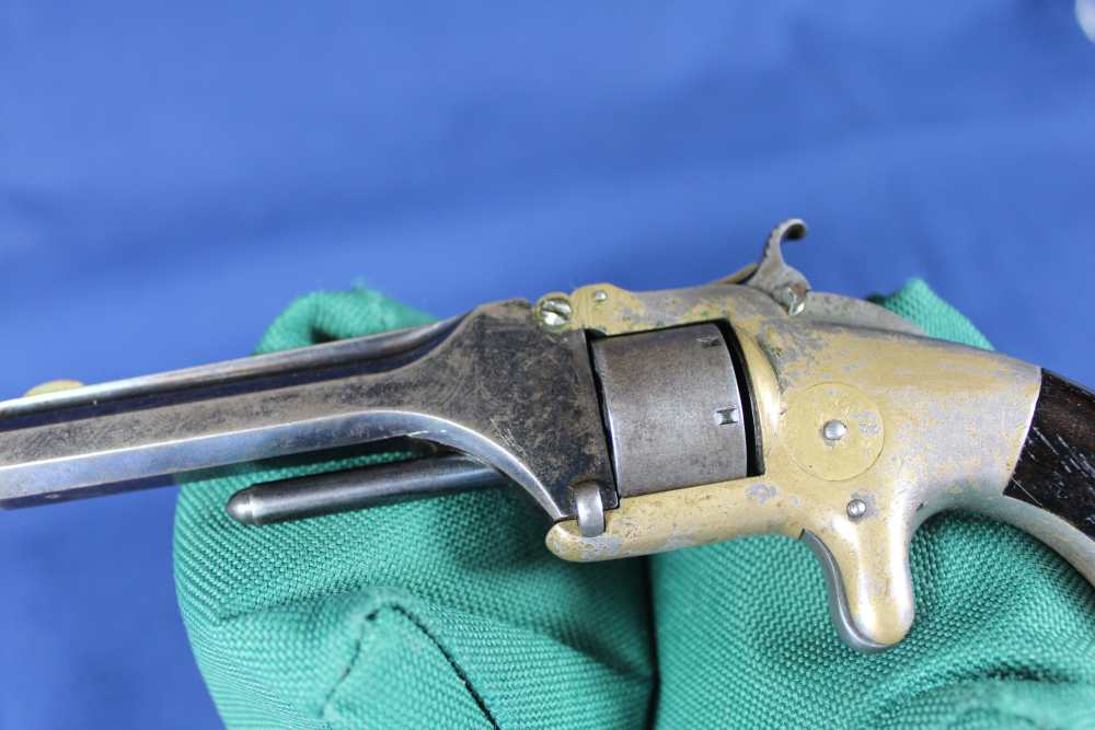 Smith & Wesson S&W, M#1,1st issue type 6, .22RFBP, made 1859, antique-img-3
