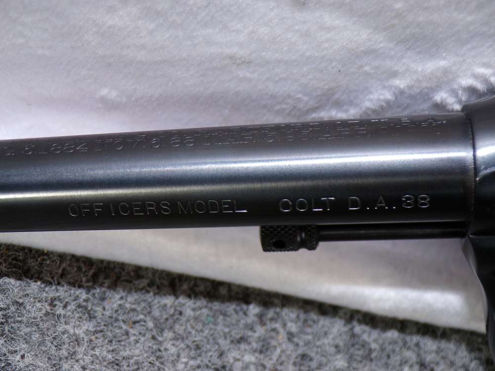 Vintage First Issue Colt Officers Model DA 38 6" Army Navy 1907 Rare-img-2