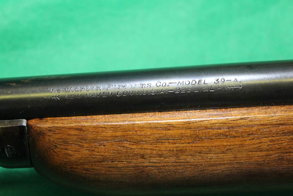 Early JM Marlin Model 39 A Lever Action Sporting Rifle 22 s,l,lr 1947 39A-img-15