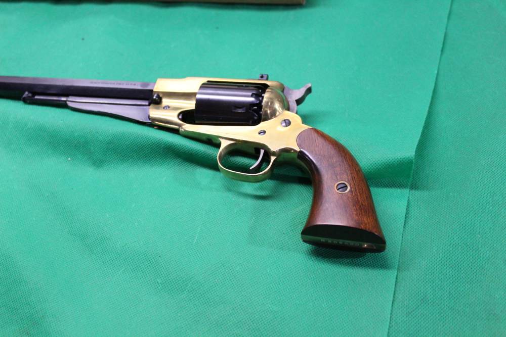Traditions 1858 Remington Bison 12" Barrel 44 Cal  Revolver Pietta NIB-img-11