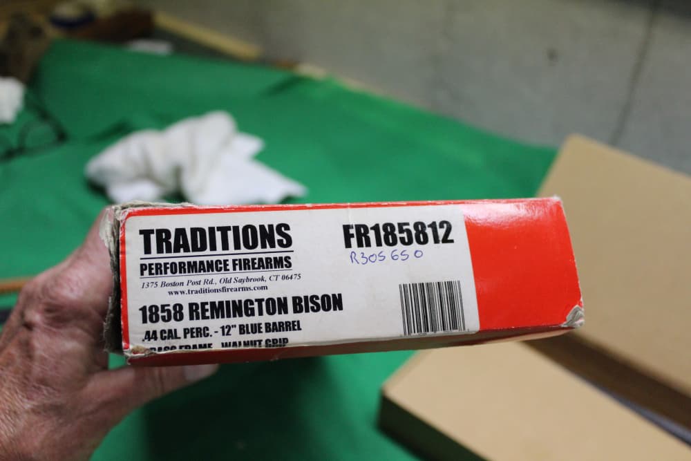Traditions 1858 Remington Bison 12" Barrel 44 Cal  Revolver Pietta NIB-img-5