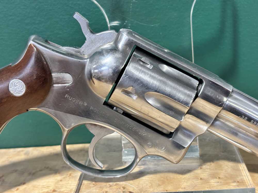 Ruger Stainless Police Service Six .38 Spl Revolver 4" -img-2