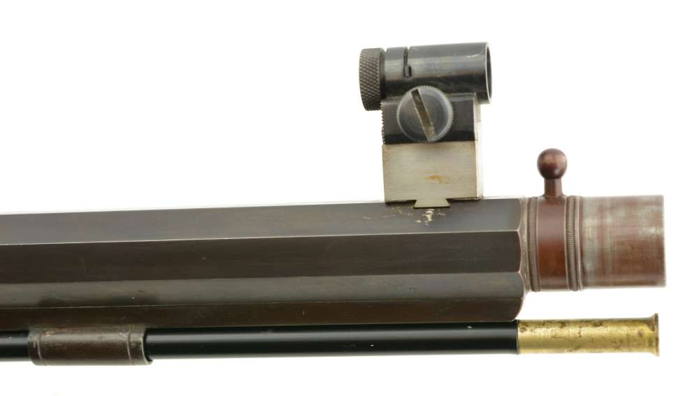 Modern Percussion Target Rifle with Myers Marked Lock Extremely nice-img-9