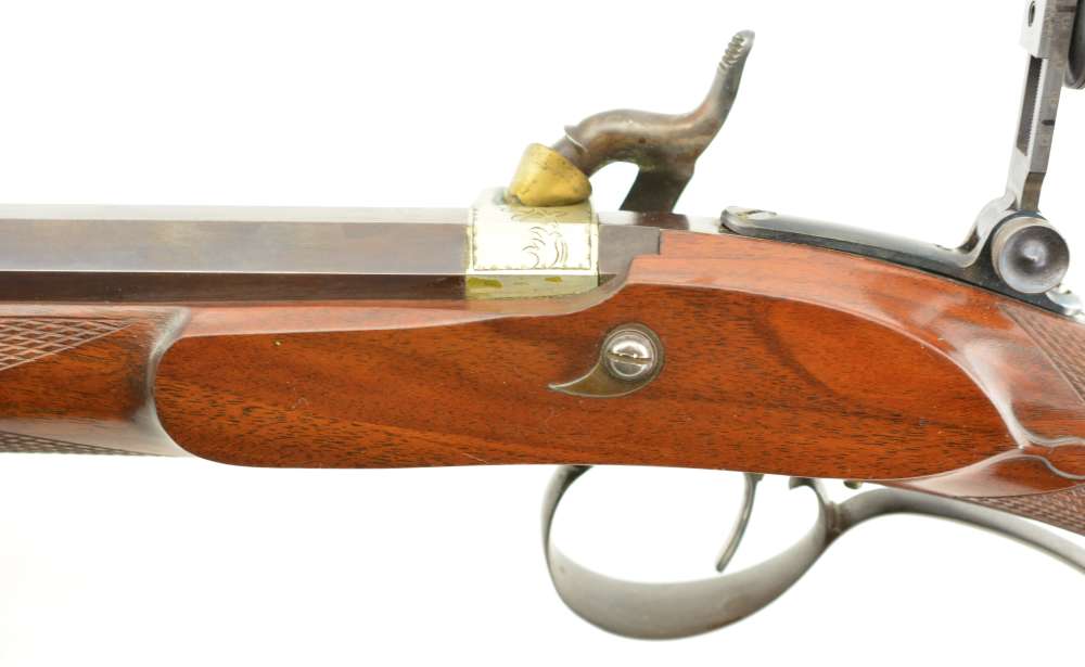 Modern Percussion Target Rifle with Myers Marked Lock Extremely nice-img-13