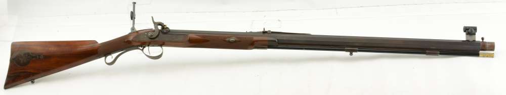 Modern Percussion Target Rifle with Myers Marked Lock Extremely nice-img-1