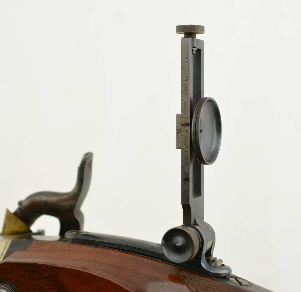 Modern Percussion Target Rifle with Myers Marked Lock Extremely nice-img-12