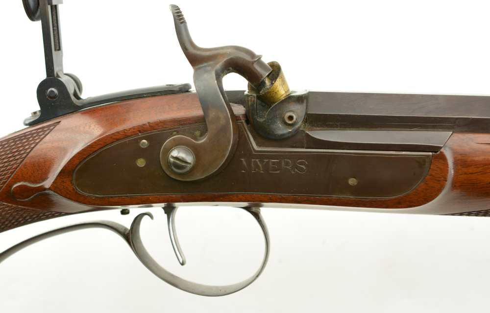 Modern Percussion Target Rifle with Myers Marked Lock Extremely nice-img-6