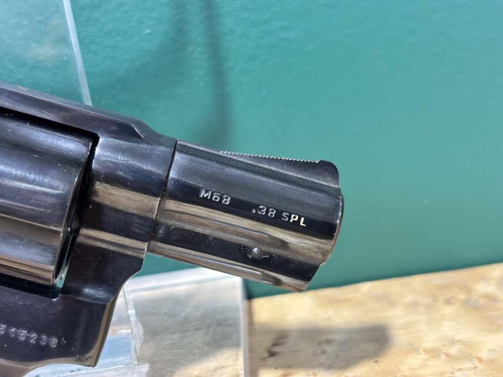 Rossi 68 Blued Snub Nose Revolver 2" .38 SPL Blued mfg in Brazil -img-1