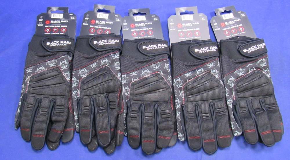 Lot of 10 Pairs of Black Rain Ordnance Tactical Gloves - 5 LG & 5 XL-img-5