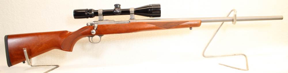 Like New Ruger 77/17 Stainless 24", 17 WSM, Bushnell Banner AO 4x-12x scope-img-0