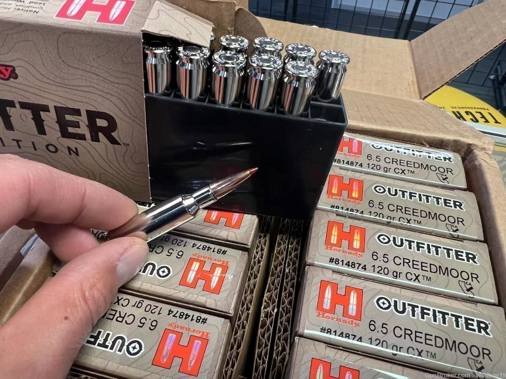 Hornady 814874 Outfitter 6.5 Creedmoor 120 gr CX OTF 20 Bx-img-1