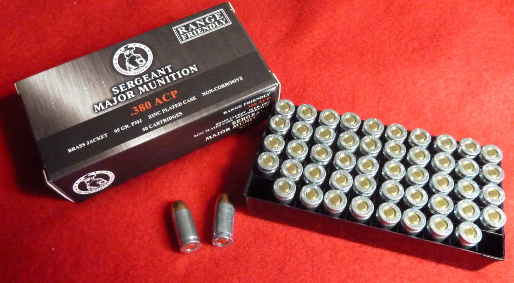 1000rds Sergeant Major Munition .380ACP 95gr FMJ 20-50rds box, Brass Jacket-img-12