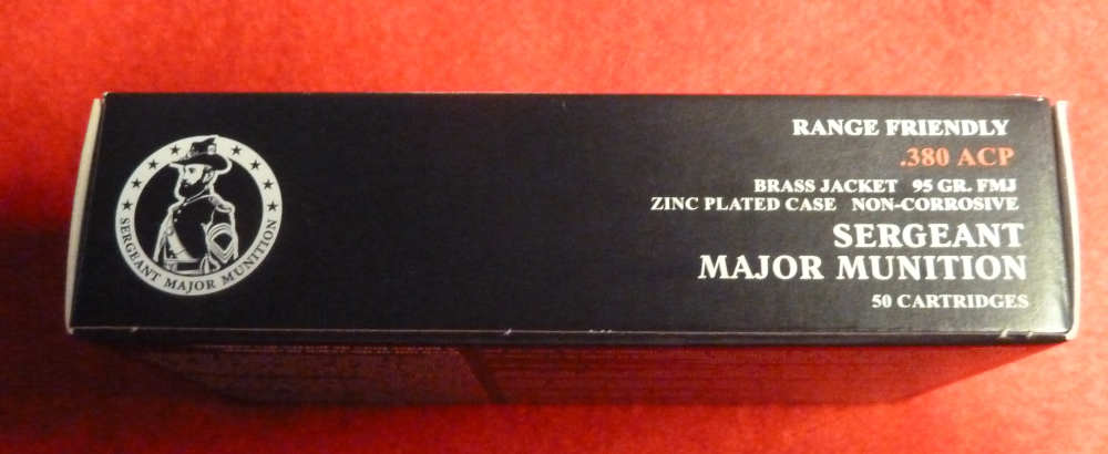 1000rds Sergeant Major Munition .380ACP 95gr FMJ 20-50rds box, Brass Jacket-img-6