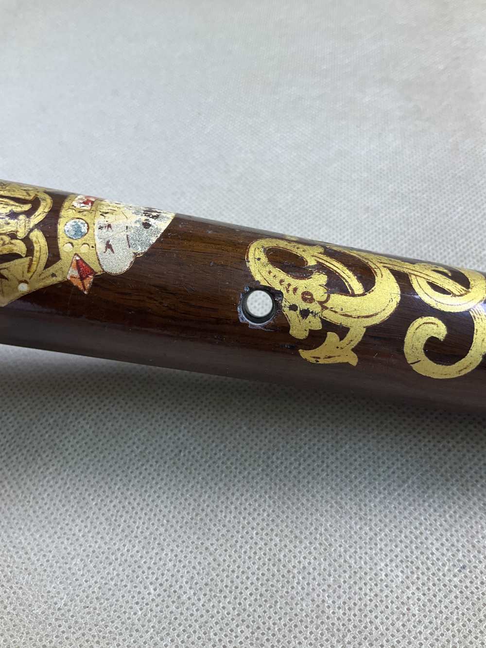 Vintage English Wooden Police Baton-img-7