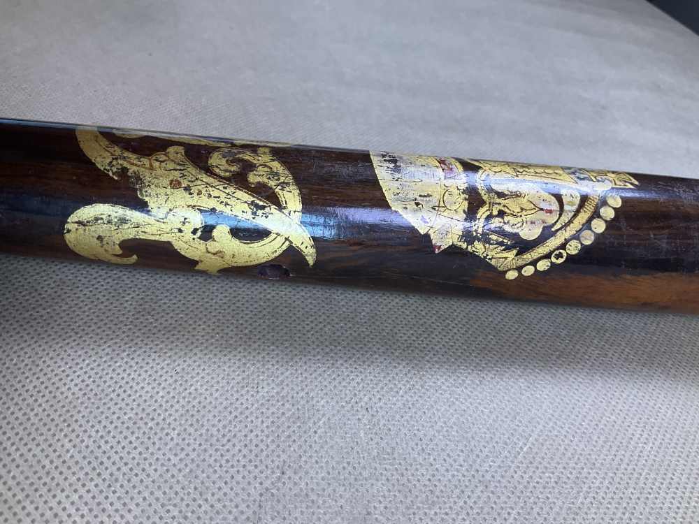 Vintage English Wooden Police Baton-img-3