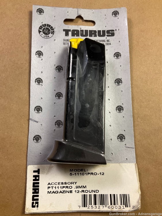 Taurus PT111 Pro 9MM 12 round Magazine-img-0