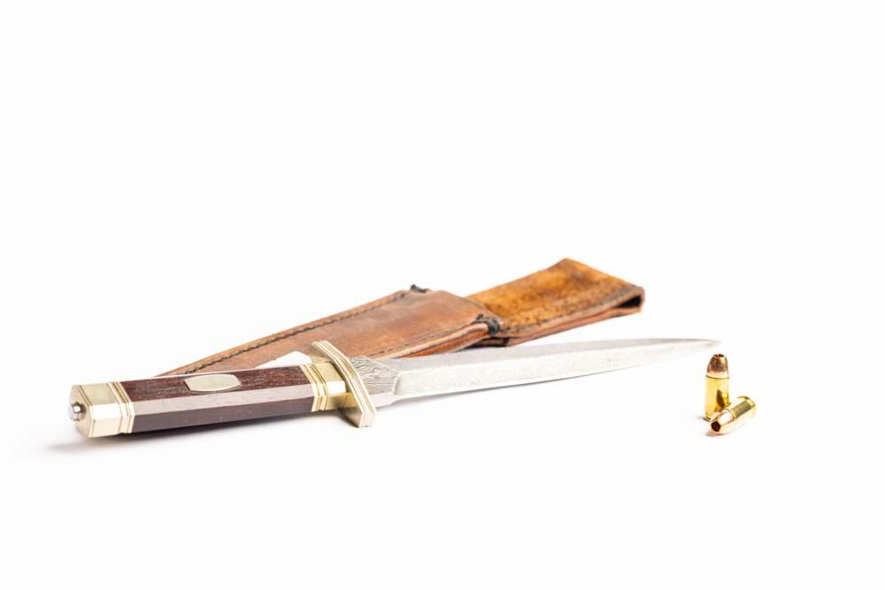Deepeeka Fixed-blade double-edged Boot Dagger-img-0