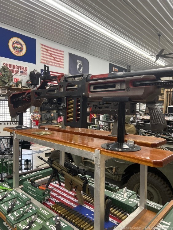 WW2 1918 A1 BROWNING BAR TRAINING DISPLAY!  ORIGINAL!  8 FEET LONG!-img-0