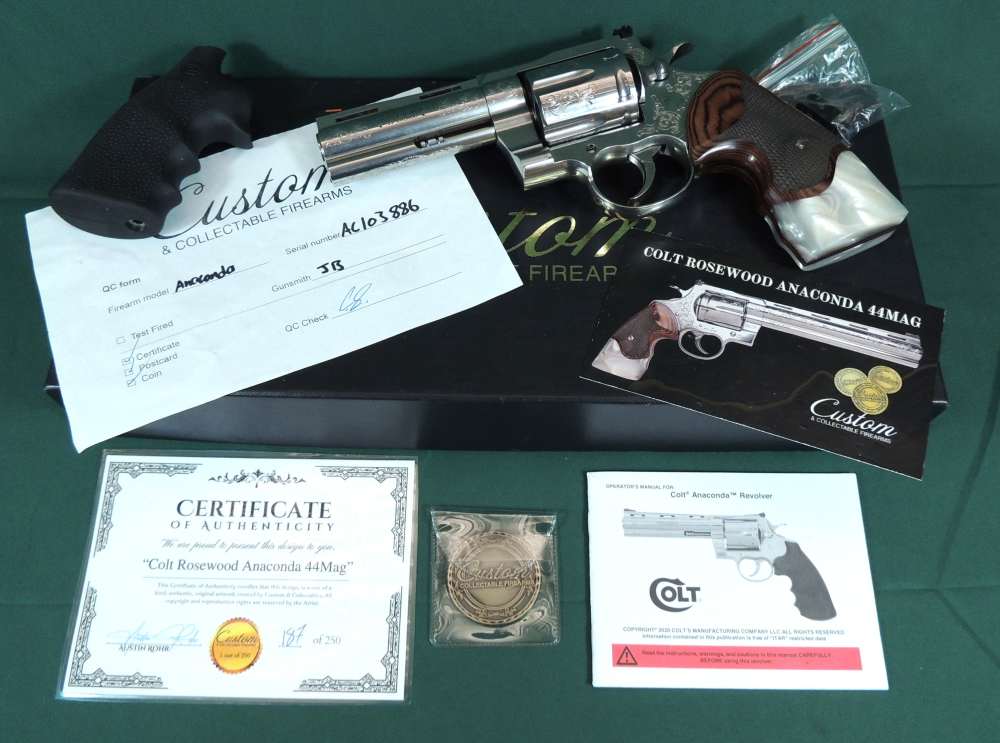 Colt Rosewwod Anaconda 44 Magnum Custom Collection Revolver 187 of 250-img-32