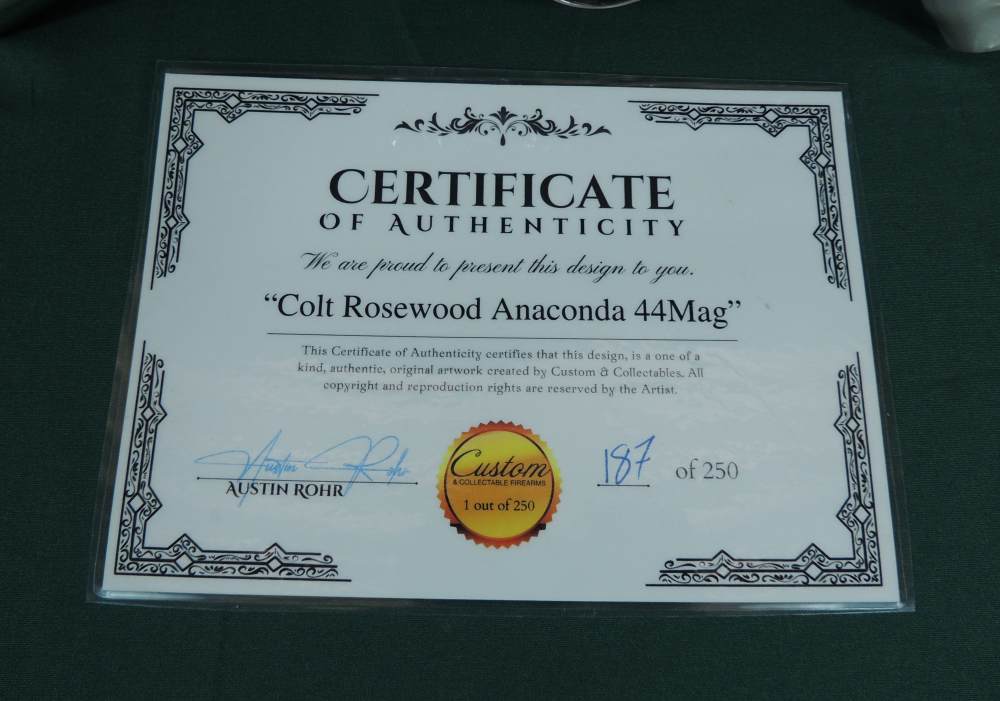 Colt Rosewwod Anaconda 44 Magnum Custom Collection Revolver 187 of 250-img-33